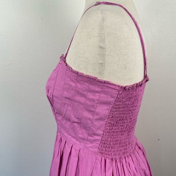 NWOT Free People Pink Midi Dress Size M - Picture 5 of 10